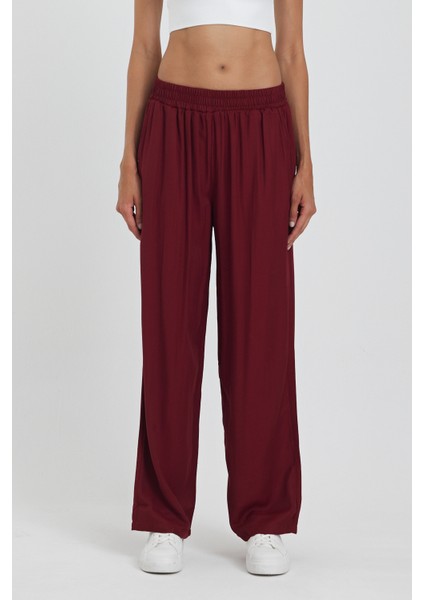 Kadın Beli Lastikli Cepli Şalvar Pantolon 1023