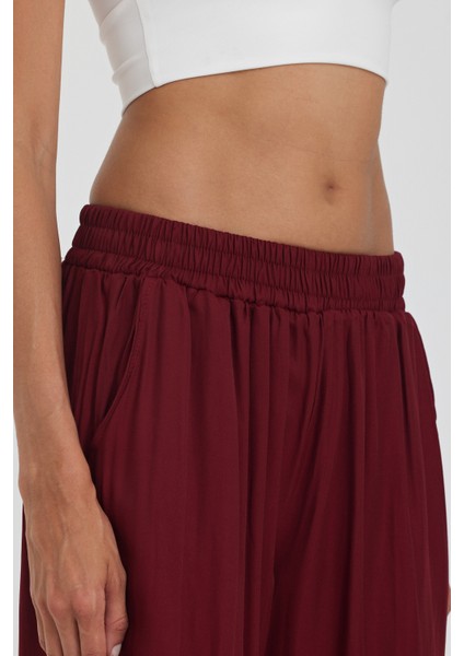Kadın Beli Lastikli Cepli Şalvar Pantolon 1023