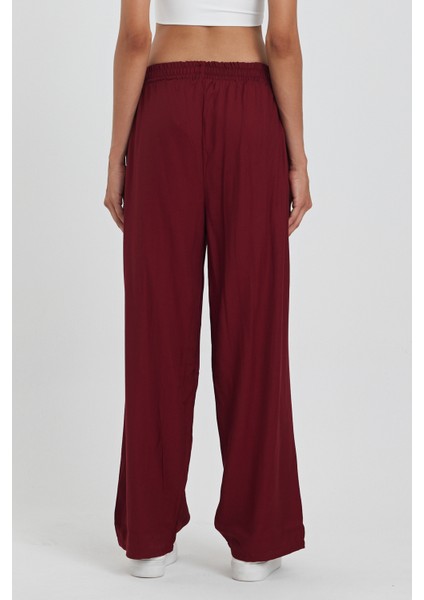 Kadın Beli Lastikli Cepli Şalvar Pantolon 1023