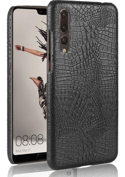 Huawei P20 Pro Klasik Timsah Moda Kapak Için Şık Klasik Kılıf (Yurt Dışından)