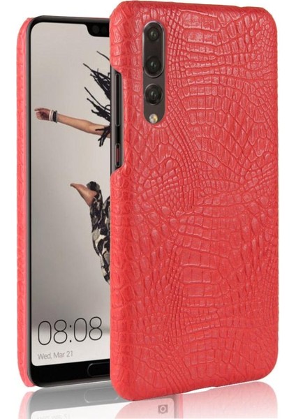 Huawei P20 Pro Klasik Timsah Moda Kapak Için Şık Klasik Kılıf (Yurt Dışından)
