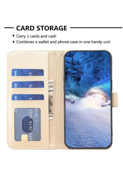 Samsung Galaxy A24 4g Için Flip Case Cüzdan Pu Deri Çok Renkli Yonca (Yurt Dışından)