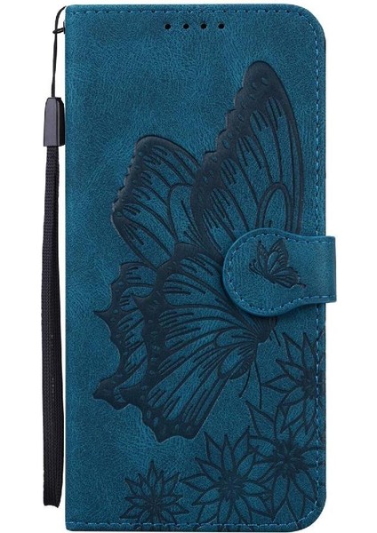 IPhone 16 Için Flip Case Pro Manyetik Closu Büyük Kelebek Kart Yuvaları Tutucu (Yurt Dışından)