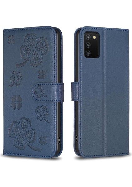 Samsung Galaxy A02S Yonca Çiçek Çok Renkli Pu Deri Için Flip Case (Yurt Dışından) indirimleri