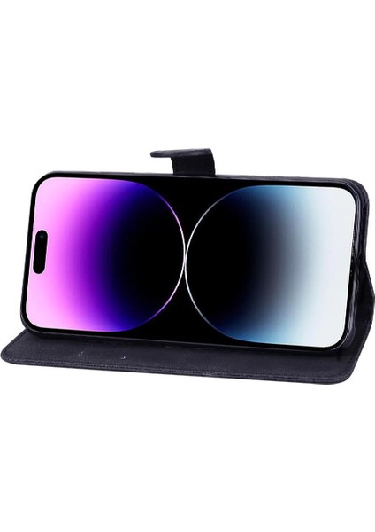 IPhone 16 Için Flip Case Artı Manyetik Closu Pu Deri Büyük Kelebek Kart (Yurt Dışından) modelleri