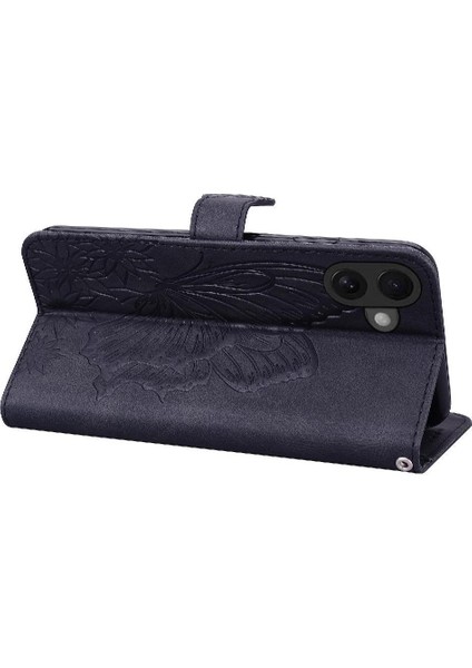 IPhone 16 Için Flip Case Artı Manyetik Closu Pu Deri Büyük Kelebek Kart (Yurt Dışından) indirimleri