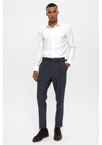 İndigo Kemerli Double Paça Pantolon fiyatları