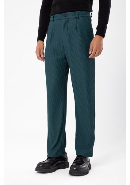 Zümrüt Fitilli Erkek Pantolon