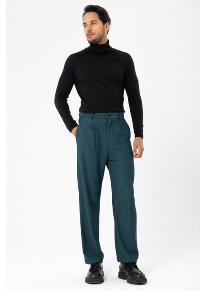 Zümrüt Fitilli Erkek Pantolon