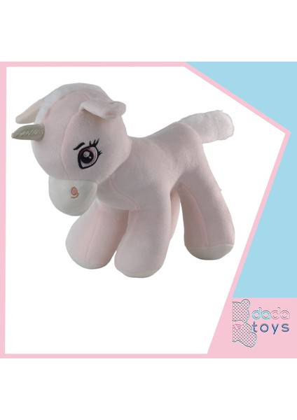 Dada Toys Unicorn Boynuzlu Ponny At Peluş Uyku Arkadaşi 34 cm Pembe 13