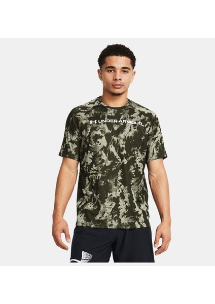 Erkek Ua Tech Abc Camo Kısa Kollu Tişört 1361698-390