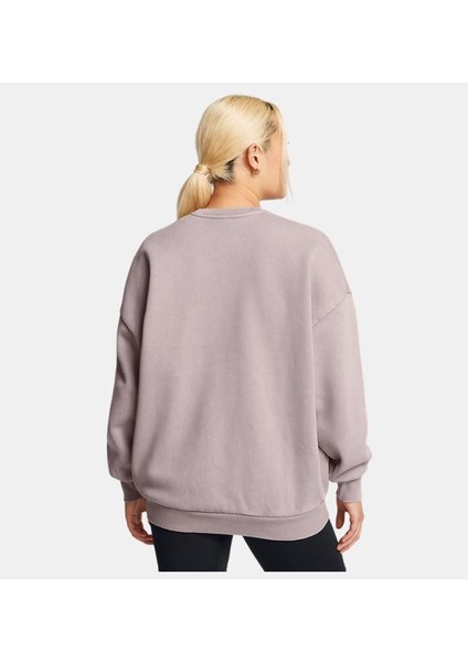 Kadın Ua Icon Heavyweight Fleece Oversized Bisiklet Yaka Sweatshirt 1386486-015 fiyatları