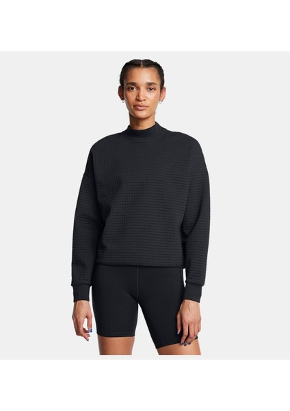 Kadın Ua Unstoppable Fleece Grid Mock Uzun Kollu Sweatshirt 1386491-001