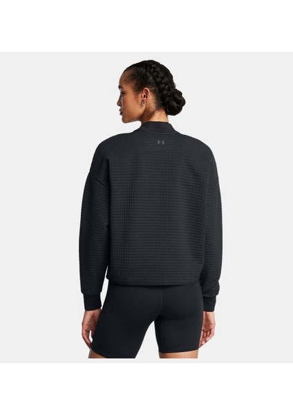 Kadın Ua Unstoppable Fleece Grid Mock Uzun Kollu Sweatshirt 1386491-001