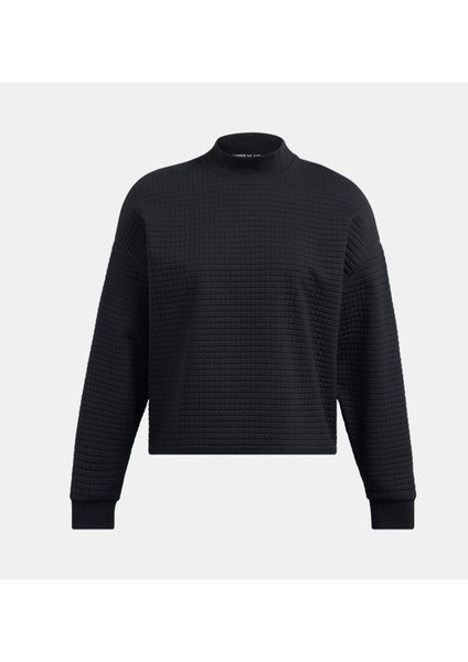 Kadın Ua Unstoppable Fleece Grid Mock Uzun Kollu Sweatshirt 1386491-001