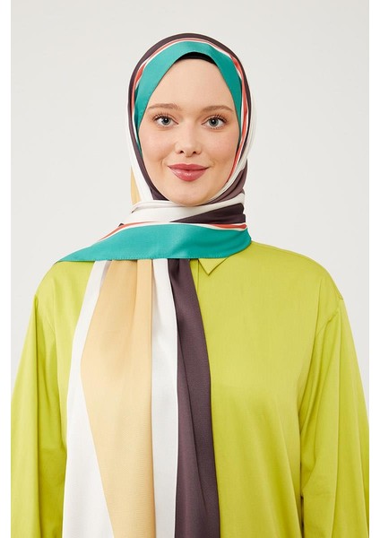 Benetton Soyut Desen Angel Şal