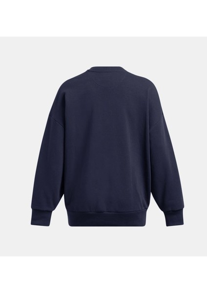 Kadın Ua Icon Heavyweight Terry Oversized Bisiklet Yaka Sweatshirt 1386493-410 fırsatları