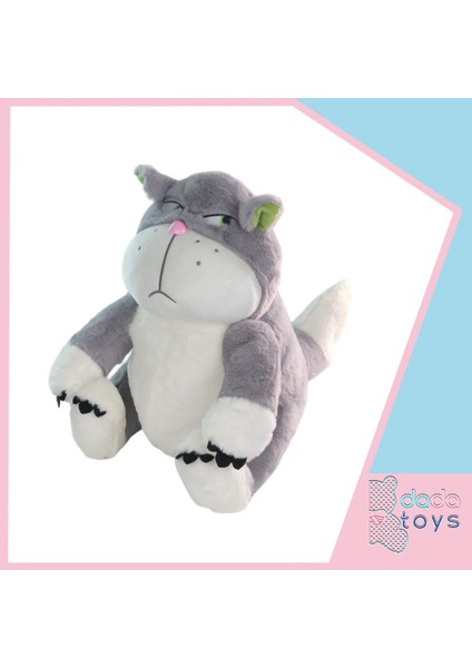 Dada Toys Kizgin Kedi Sabri Peluş Uyku Arkadaşi 40 cm Gri 13