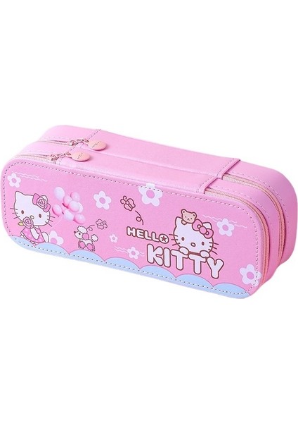 Çift Katmanlı Büyük Kapasiteli Kalem Kutusu Kalem Kutusu Kuromi Tarçın Köpek Melody Kt Kedi Kalem Kutusu Kız Ilkokul Öğrencisi Sevimli (Yurt Dışından)