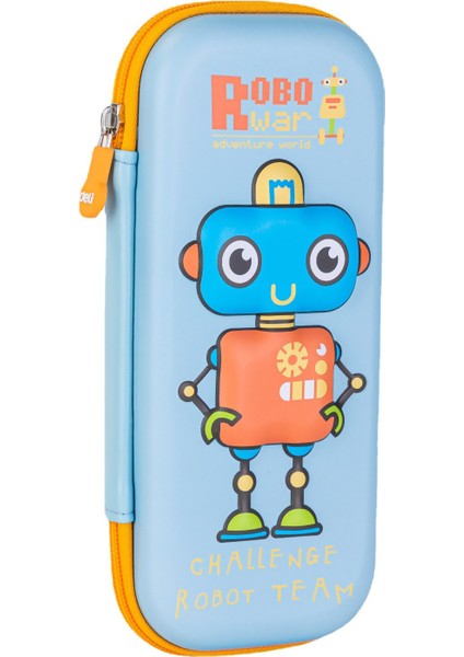 Karikatür Robot Şekilli Kalem Çantası Yaratıcı Kırtasiye (Yurt Dışından)
