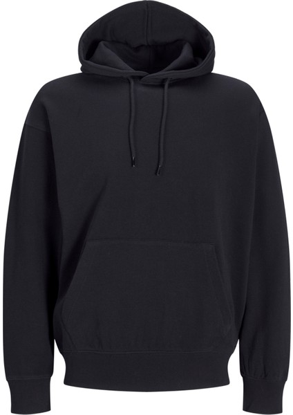 Jack & Jones Erkek Kapüsonlu Düz Renk Sweatshirt - Charge