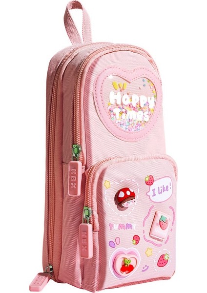 Kırtasiye Tarzı, Gösterişli ve Sevimli, Kızlar ve Çocuklar, Büyük Kapasiteli Okul Çantaları, Öğrenci Kalem Kutuları, Basit Küçük Kız Şeklinde Kalem Kutuları (Yurt Dışından)