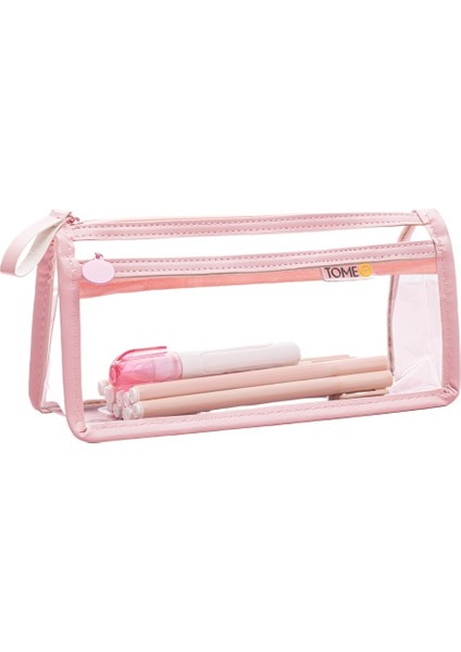 Sınavlar Için Çift Katlı Şeffaf Kalem Çantası, Geniş Kapasiteli Lise Giriş Sınavı ve Üniversite Giriş Sınavı Kırtasiye Çantası, Yüksek Görünümlü Kalem Çantası, Kırtasiye Çantası (Yurt Dışından)