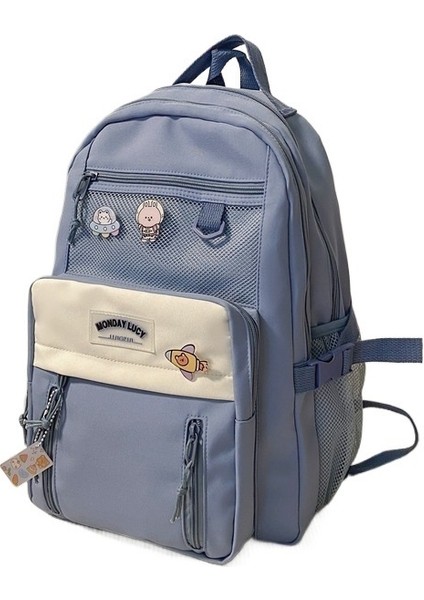 Okul Çantası Kadın Sırt Çantası Ortaokul Kız Karikatür Kore Versiyonu Lise Üniversite Öğrencisi Üçüncü Ila Beşinci ve Altıncı Sınıf Ilkokul Öğrencisi Sırt Çantası (Yurt Dışından)