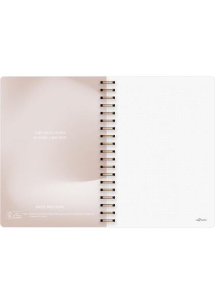 Noktalı Bullet Journal Pro Defter Shine Mercan 17 x 24 cm