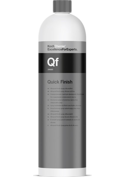 Koch Chemie QF Silikonsuz Hidrofobik Hızlı Yüzey Temizleme Quick Finish 1 lt.