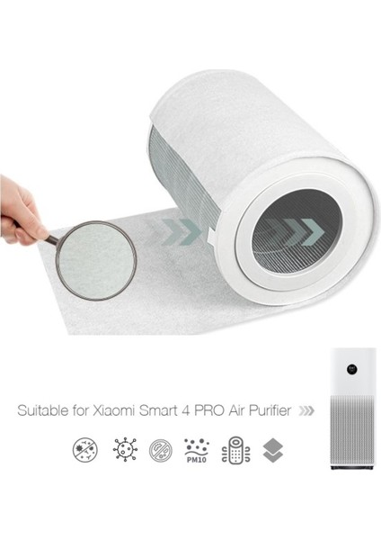 10 Adet Xiaomi Air Purifier 4 Pro Için Toz Tutucu Ön Filtre