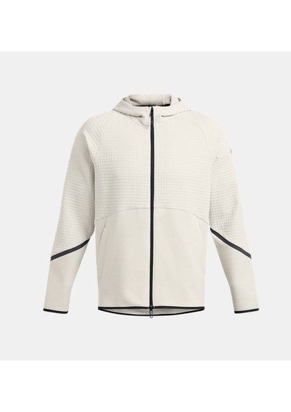 Erkek Ua Unstoppable Fleece Grid Tam Fermuarlı Sweatshirt 1386543-110