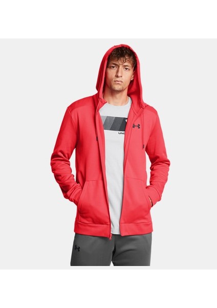 Under Armour Erkek Ua Armour Fleece Tam Fermuarlı Kapüşonlu Üst 1373357-713