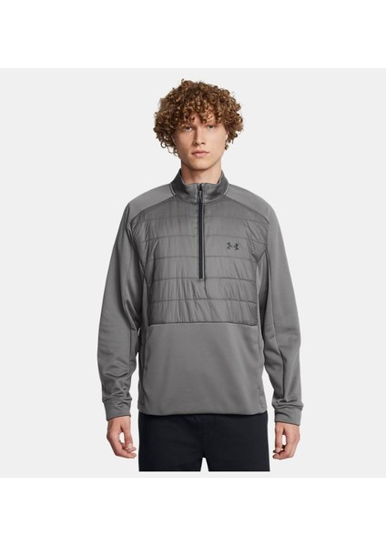 Erkek Ua Armour Fleece Yarım Fermuarlı Swacket Mont 1385847-025