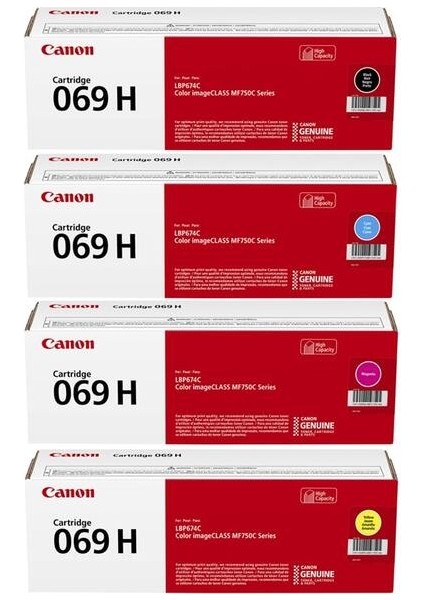 CRG-069H Orjinal Toner 4'lü Set - Tüm Renkler Toner Takımı