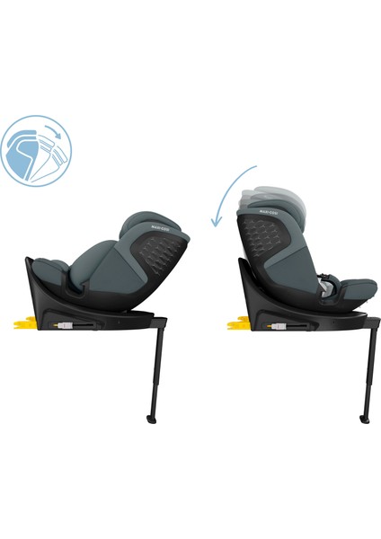 Emerald 360 S i-size İsofix'li 360 Dönebilir Yatabilir 0-36 kg Oto Koltuğu Tonal Graphite