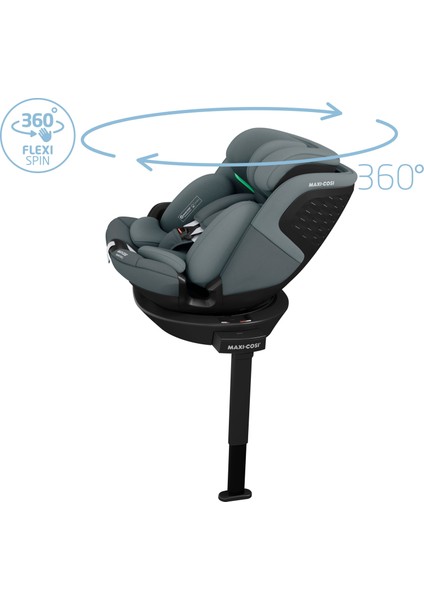 Emerald 360 S i-size İsofix'li 360 Dönebilir Yatabilir 0-36 kg Oto Koltuğu Tonal Graphite