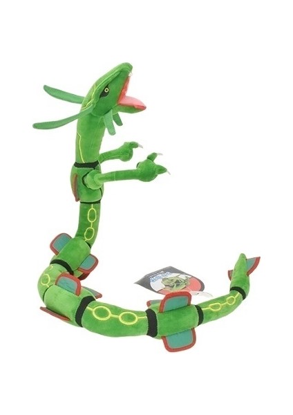 80 cm Rayquaza Büyük Göksel Ejderha Peluş Oyuncak Yeşil Büyük Yılan Peluş Oyuncak (Yurt Dışından)