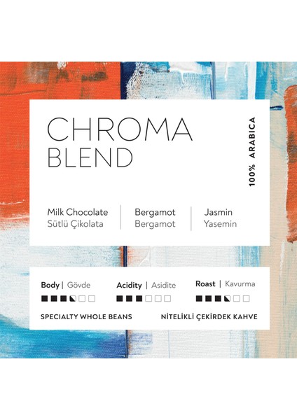 Chroma Coffee Signature Series Çekirdek Kahve Seti-1 %100 Nitelikli Arabica 3X250GR