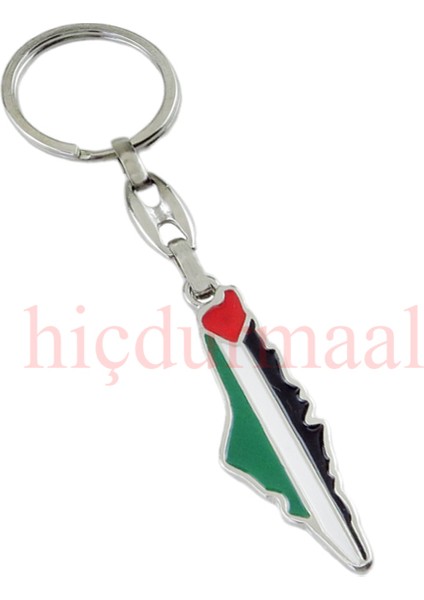 Filistin Haritası Metal Anahtarlık 1 Adet
