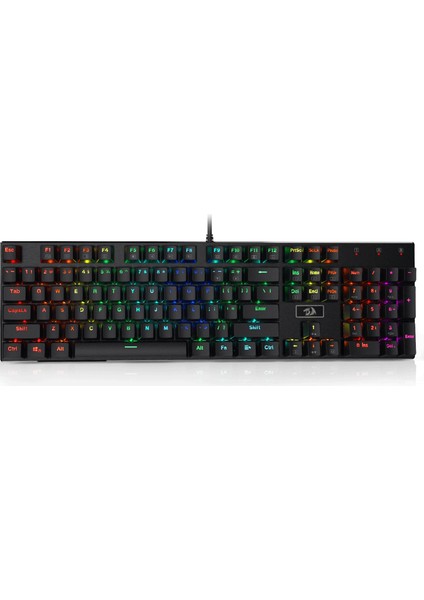 Devarajas K556 Rgb Türkçe Q 104 Tuş Mekanik Brown Switch Kablolu Oyuncu Klavyesi