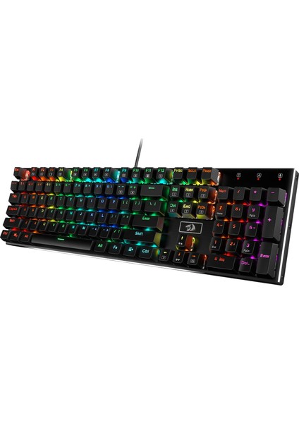 Devarajas K556 Rgb Türkçe Q 104 Tuş Mekanik Brown Switch Kablolu Oyuncu Klavyesi