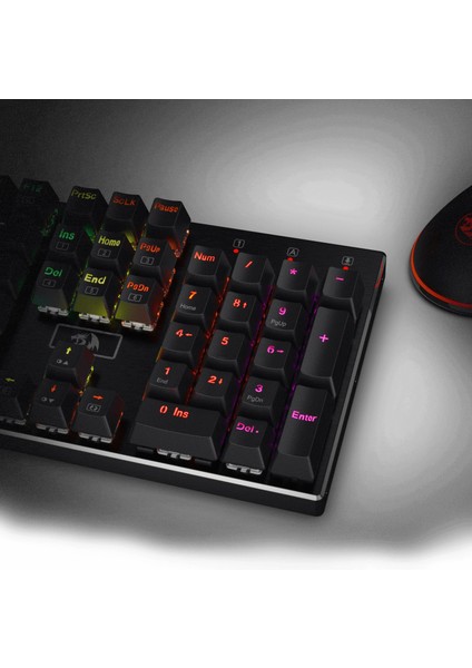 Devarajas K556 Rgb Türkçe Q 104 Tuş Mekanik Brown Switch Kablolu Oyuncu Klavyesi