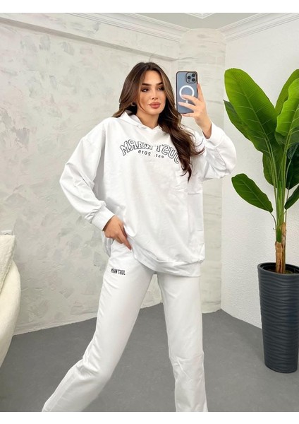 Kadın Kapüşonlu Uzun Kollu Eşofman Takımı 3684-23 fiyatları