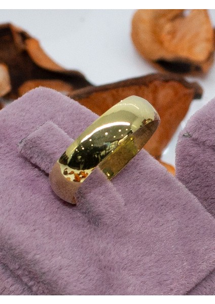 5 mm 14 Ayar Altın Kaplama 925 Ayar Gümüş Klasik Alyans indirimleri