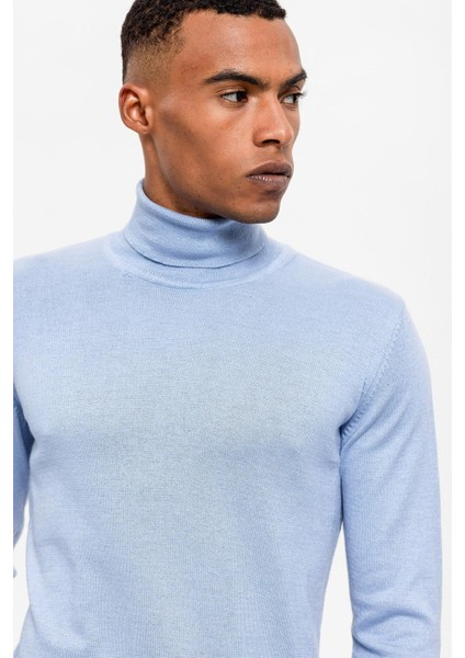 Bebe Mavi Tam Boğazlı Erkek Triko indirimleri