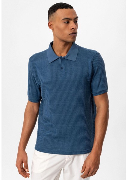 Indigo Slim Fit Polo Yaka Erkek T-Shirt modelleri