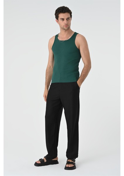 Yeşil Slim Fit Erkek Atlet