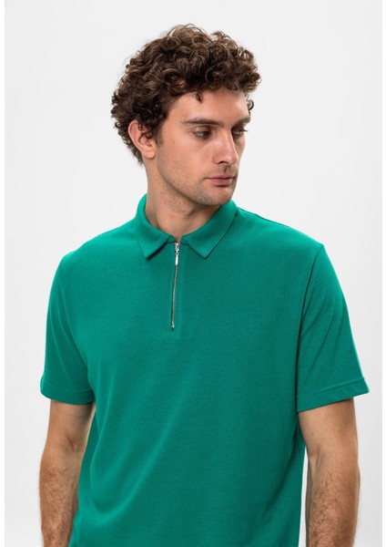 Neft Polo Yaka Fermuarlı Erkek T-Shirt indirimleri