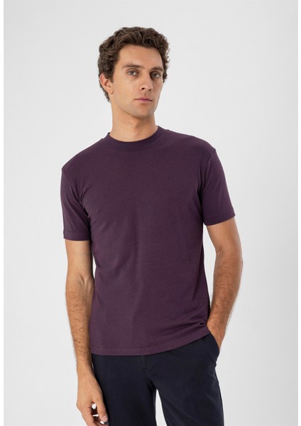 Mürdüm Bisiklet Yaka Slim Fit T-Shirt